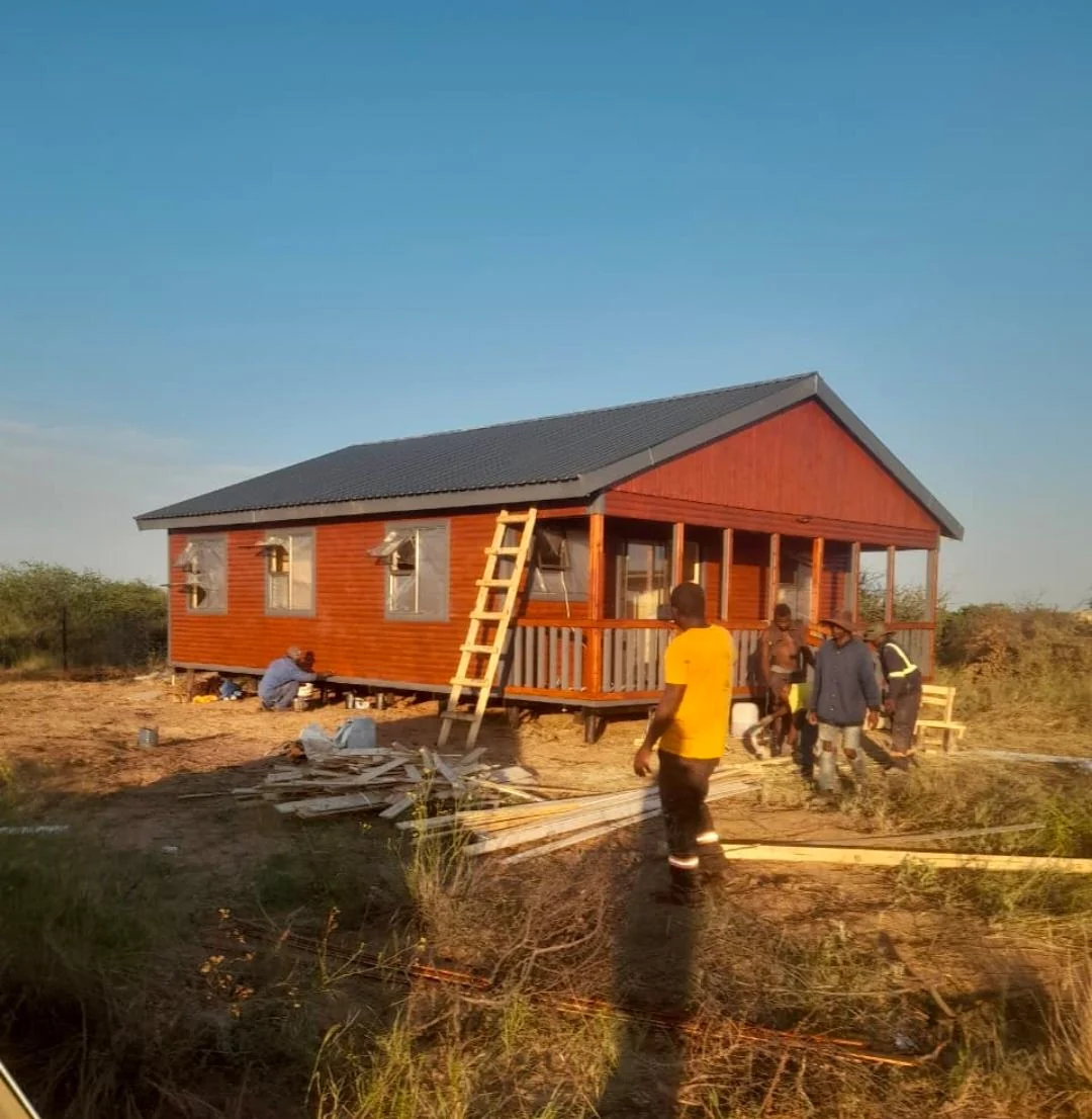 Large wooden Wendy house veranda unit